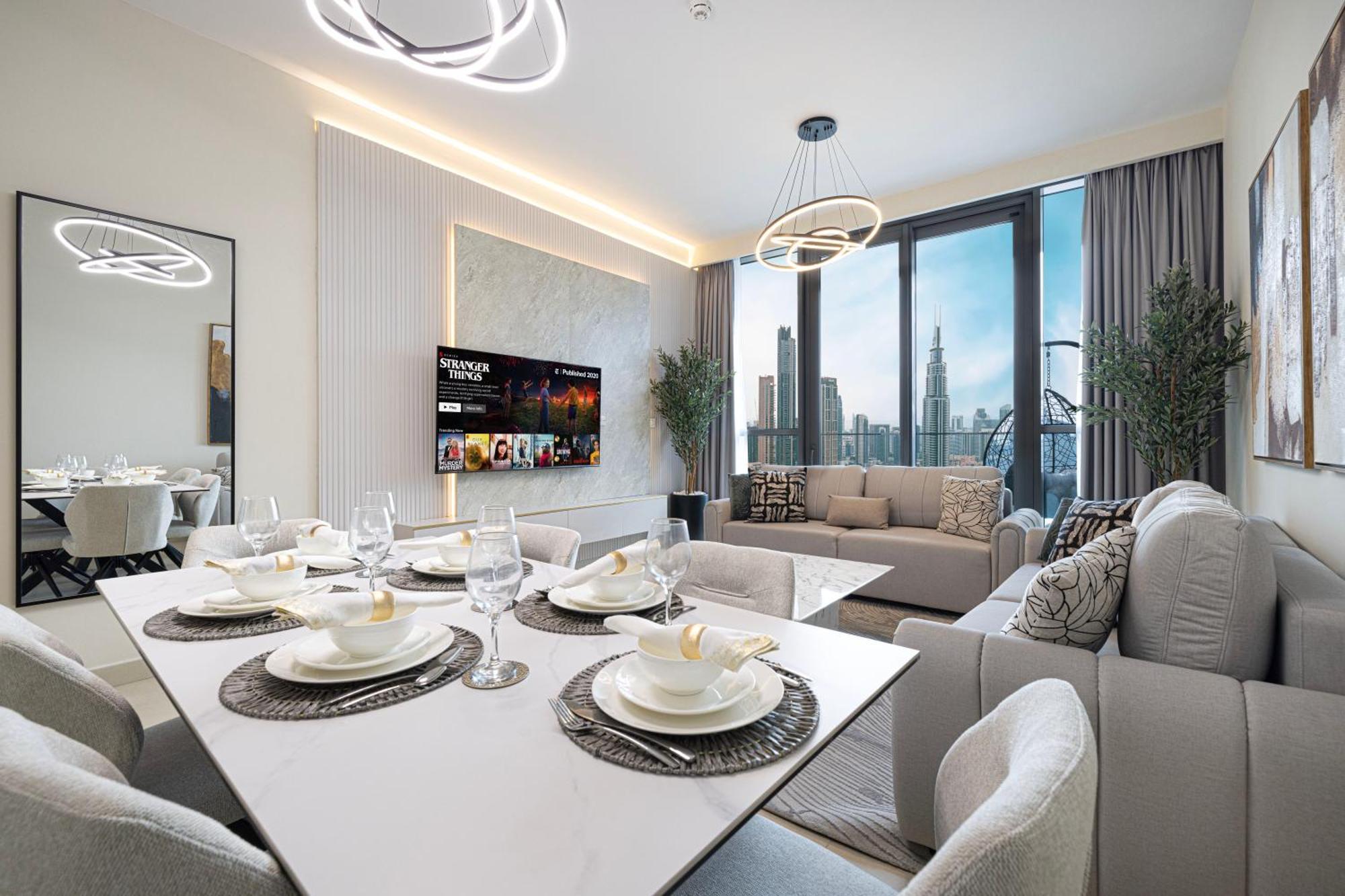 Stunning Burj Views New Luxe 2br Mall Access Appartement Dubaï