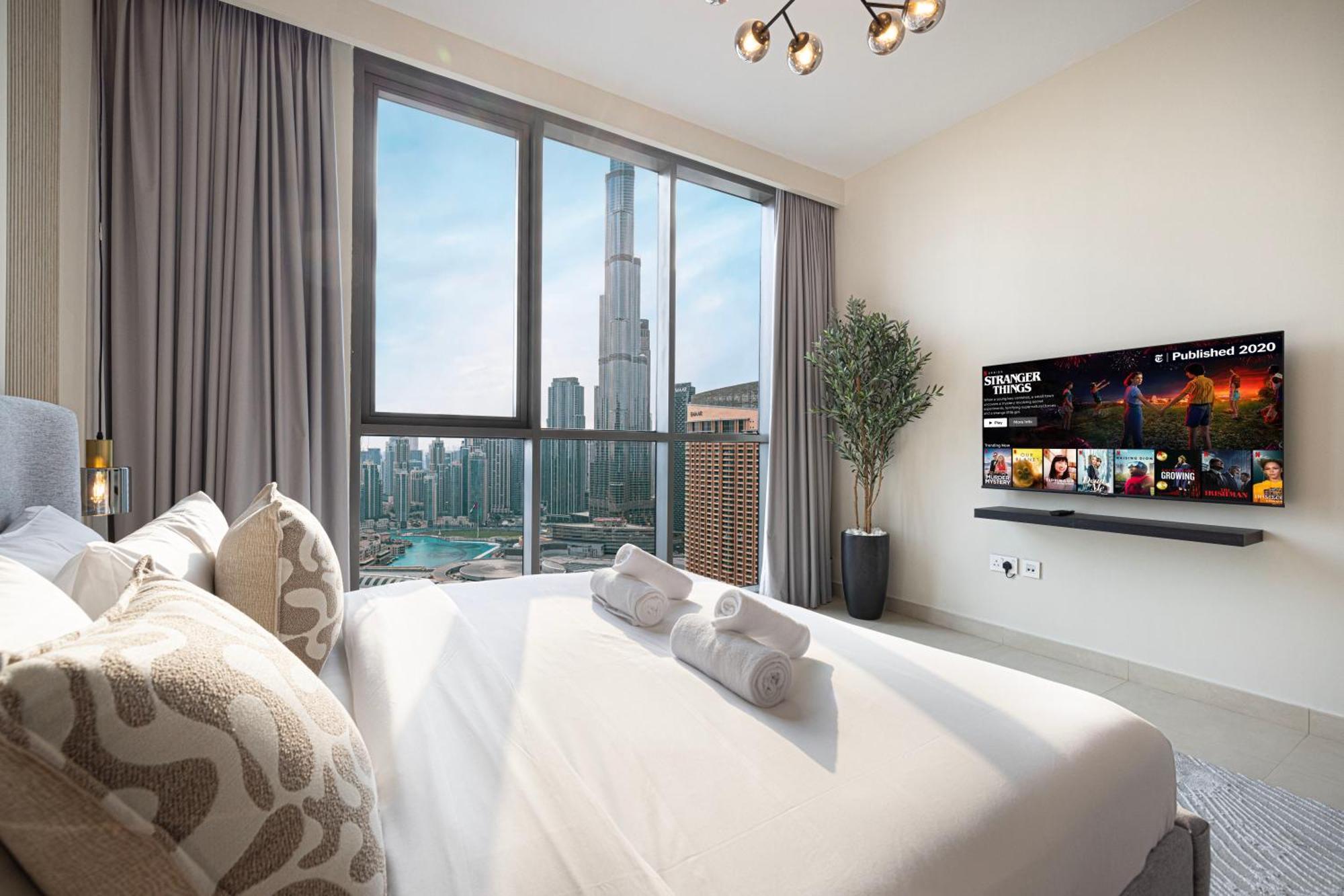 Appartement Stunning Burj Views New Luxe 2br Mall Access
